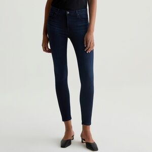 NWT AG Adriano Goldschmied Super Skinny Legging Ankle Dark Wash Jeans